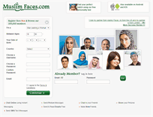 Tablet Screenshot of muslimfaces.com